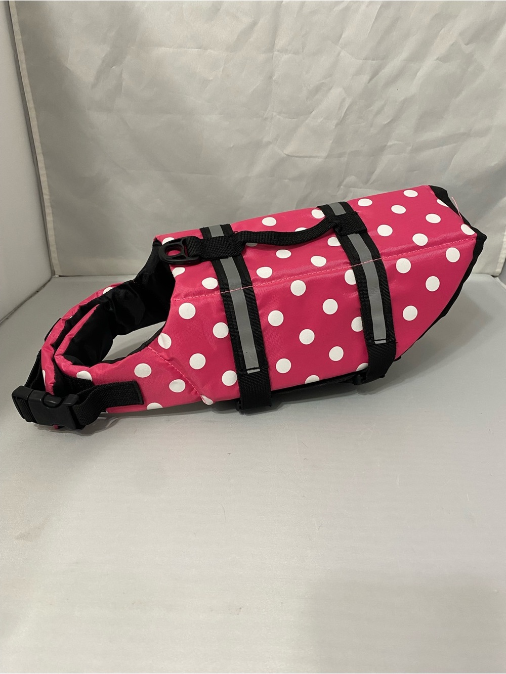 Pink Polka Dot Dog Life Jacket